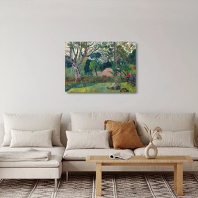 Üveg kép - Paul Gauguin, Te raau rahi (The Big Tree), reprodukciók (70x50 cm)