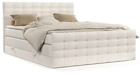 Krémszínű ágyneműtartós boxspring ágy 180x200 cm Blend – Maison de Rêve