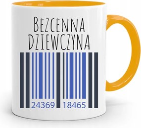 Sárga Bögre Lányoknak Felbecsülhetetlen Értékű Lány fényképes nyomtatással