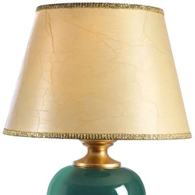 ONLI - Asztali lámpa AMADEUS 1xE27/15W/230V 72 cm zöld/arany