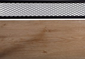 Polcállvány, fekete/tölgy, KELER TYP 3