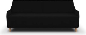 GALA Háromszemélyes kinyitható kanapé Fekete