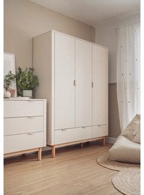 Bézs alacsony gyerek komód 100x52 cm Miloo – Pinio