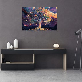 Kép – Lila fa tele energiával (90x60 cm)