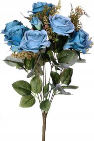 Rózsacsokor váza kompozíció aranyos színes műcsokrok