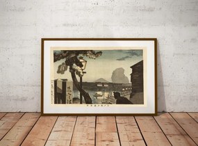 Japán Fa Kobayashi Kiyochika 1879 méret 50x30cm