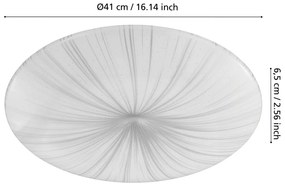 Fehér-ezüstszínű LED mennyezeti lámpa NIEVES – EGLO