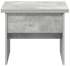 vidaXL Dohányzóasztal Beton Szürke 55 x 54,5 x 45 cm Faanyag