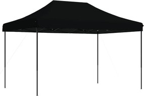 vidaXL fekete összecsukható felugró rendezvénysátor 410x279x315 cm