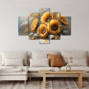 Kép - Napraforgók festménye (150x105 cm)