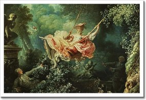 Poszterek keretben 60x40 Fragonard hinta