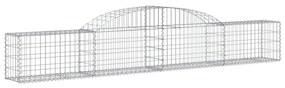 5 db íves horganyzott vas gabion kosár 300x30x40/60 cm