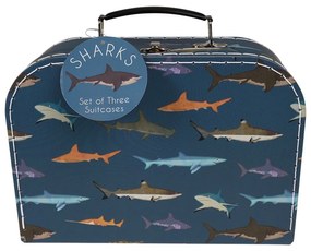 Gyerek bőrönd készlet 3 db-os Sharks - Rex London
