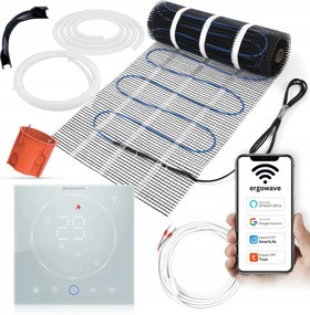 Fűtőszőnyeg 160W/m² WiFi termosztát, csempe alátétek, szőnyeg