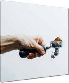 Vászonkép 60x60 Szűrőt tartó kéz