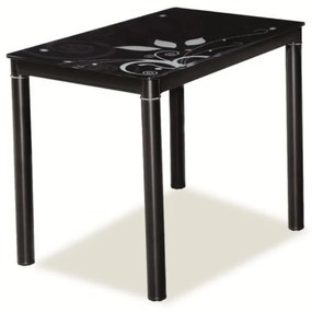 Damar étkezőasztal 100 x 60 cm, fekete