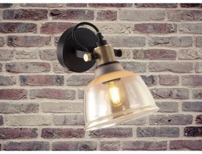 Klausen 101000 - Fali lámpa ASGARD 1xE27/11W/230V bézs/fekete/arany