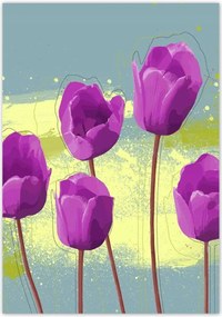 Poszterek 70x100 Lila pipacs