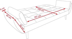 THALIA Kanapéágy - Szürke