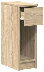 éjjeliszekrények fiókkal 2 db sonoma tölgy 20 x 36 x 60 cm