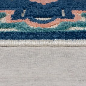 Kék kültéri szőnyeg 80x230 cm Beach Floral – Flair Rugs