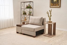 Egyzemélyes kanapéágy- Perenna Linen Balos - Krém