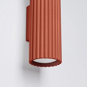 Téglavörös fali lámpa Gleam – Sollux