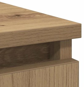 kézműves tölgy szerelt fa tálalószekrény fiókos 71x35x84 cm