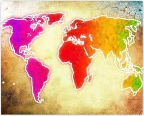 Poszterek 50x40 Világtérkép