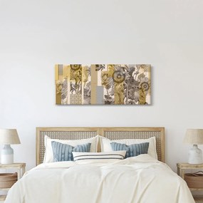 Kép - Kollázs napraforgóval (120x50 cm)