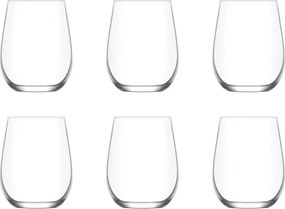6 részes üveg pohár szett 360 ml