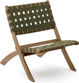 Zöld tömörfa kerti fotel Chabeli – Kave Home