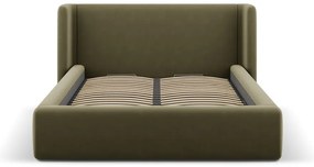 Zöld kárpitozott ágyneműtartós franciaágy ágyráccsal 180x200 cm Jason – Windsor &amp; Co Sofas