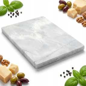 Márvány Kő Tálaló Deszka Ételtálaláshoz 21X29CM Natúr