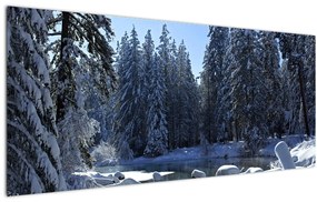 Havas erdő képe (120x50 cm)
