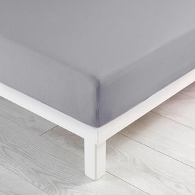 Világosszürke gumis jersey lepedő 90x190 cm Jersy – douceur d'intérieur
