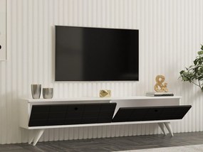 TV asztal/szekrény Butepe (antracit + fehér) . Akció -28%. 1095159
