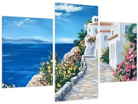 Kép - Sikátor a tenger mellett (90x60 cm)