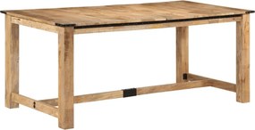 vidaXL tömör mangófa étkezőasztal 180x90x75 cm