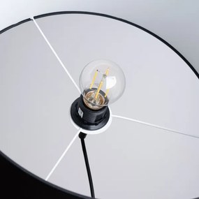 Sollux SL.1406 - Csillár zsinóron NOVA 1xE27/15W/230V átm. 40 cm fekete