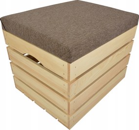 Tároló Fa Láda Kárpitozott Puff Láda