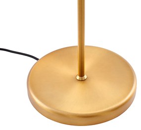 Állólámpa bronz fehér árnyékolóval és állítható olvasólámpával - Ladas