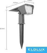 UNIVERSO Solar lámpa PIR 5V 2w 300lm 6500k IP65 fekete