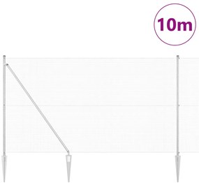 Hegesztett Drót Kerítés 7 Cövek Posttal 1.5x10 m Horganyzott Acél