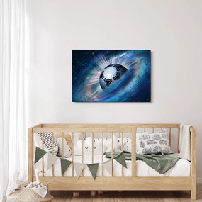 Kép - Futball a térben (90x60 cm)