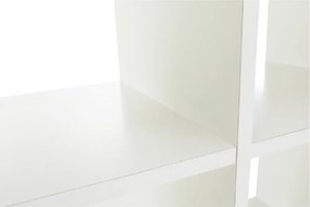 könyvespolc piramis, fehér, laminált DTD, NORAH