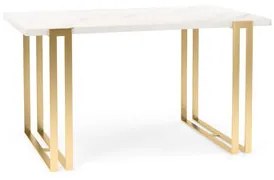 Étkezőasztal EWEN II 140 cm - márvány/arany