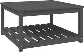 vidaXL szürke tömör fenyőfa kerti asztal 82,5x82,5x45 cm
