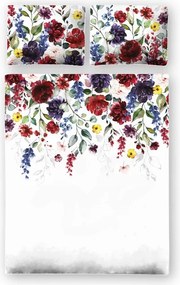 Jolanda exkluzív prémium szatén ágyneműhuzat 160x200 virágos