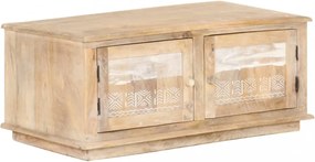 Tömör mangófa dohányzóasztal 90 x 49 x 37 cm